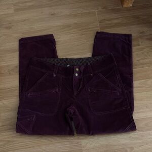 Athleta Deep Purple Corduroy Pants